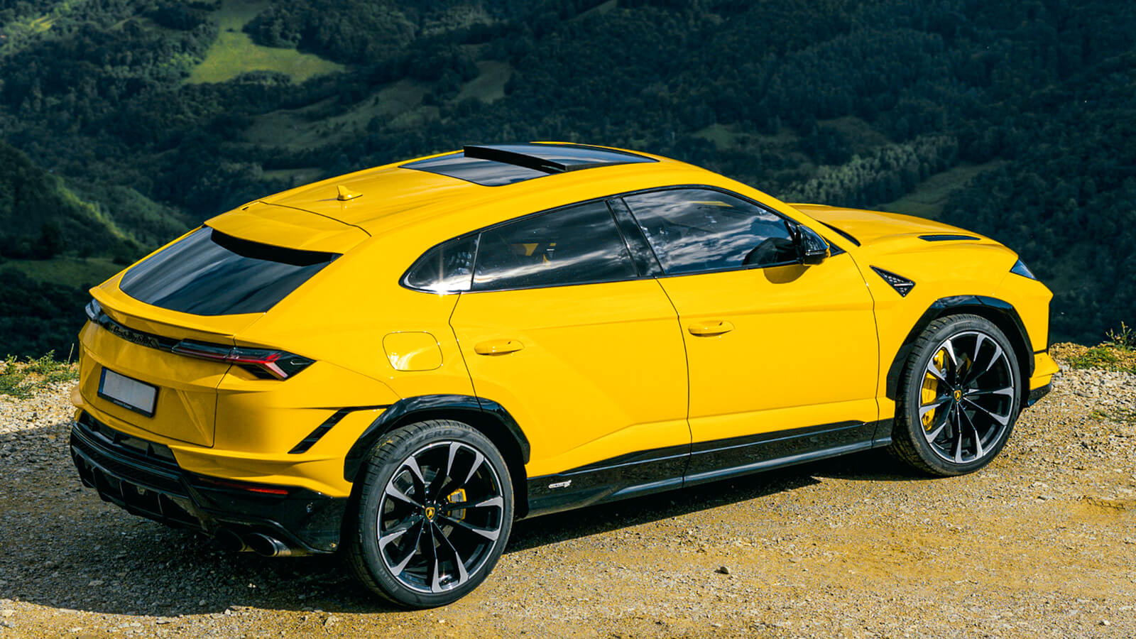 Yellow Lamborghini Urus
